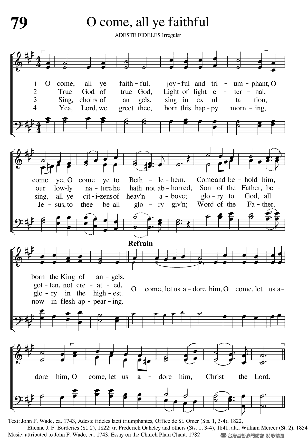 O come, all ye faithful